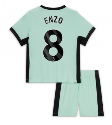 Chelsea Enzo Fernandez #8 Tredje Kläder Barn 2023-24 Kortärmad (+ Korta byxor)